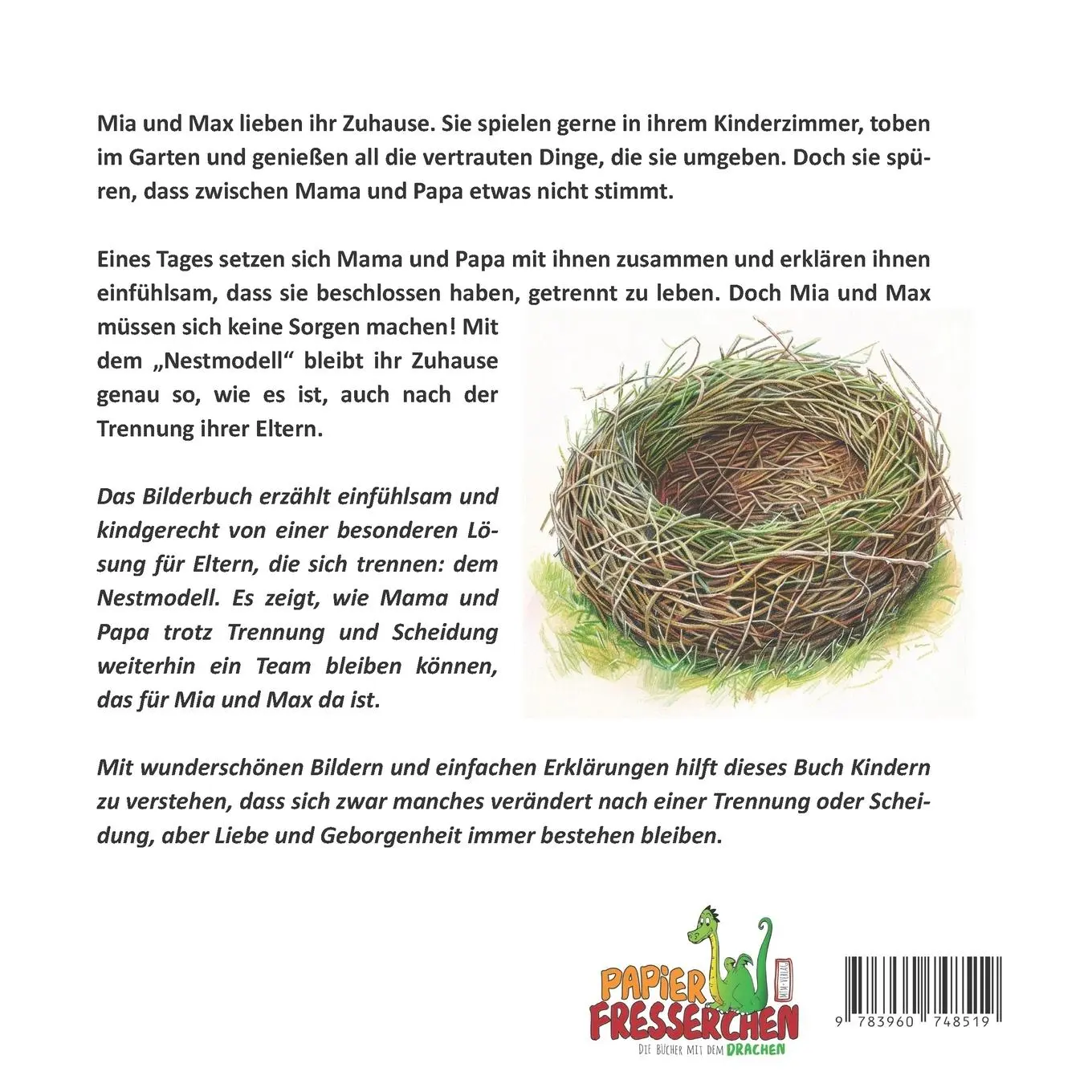 Rückseite: 9783960748519 | Wenn das Nest zu Hause bleibt | Nanja Holland | Taschenbuch | 28 S.
