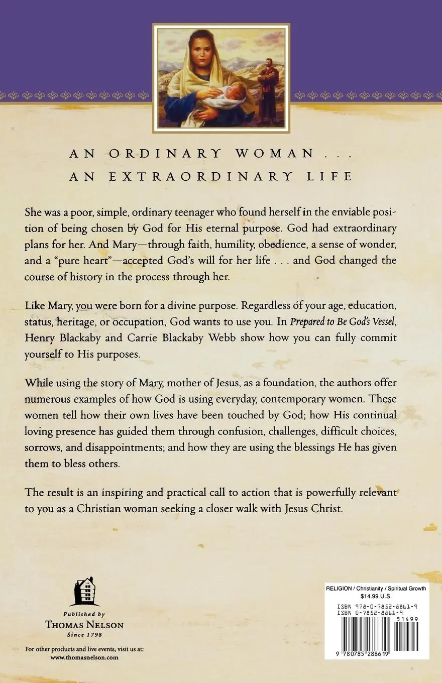 Rückseite: 9780785288619 | Prepared to Be God's Vessel | Henry Blackaby (u. a.) | Taschenbuch