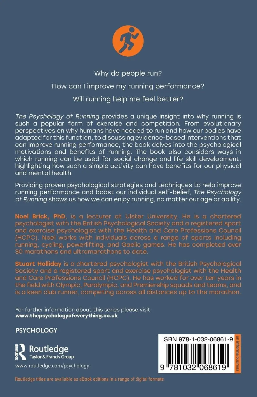 Rückseite: 9781032068619 | The Psychology of Running | Noel Brick (u. a.) | Taschenbuch | 2023
