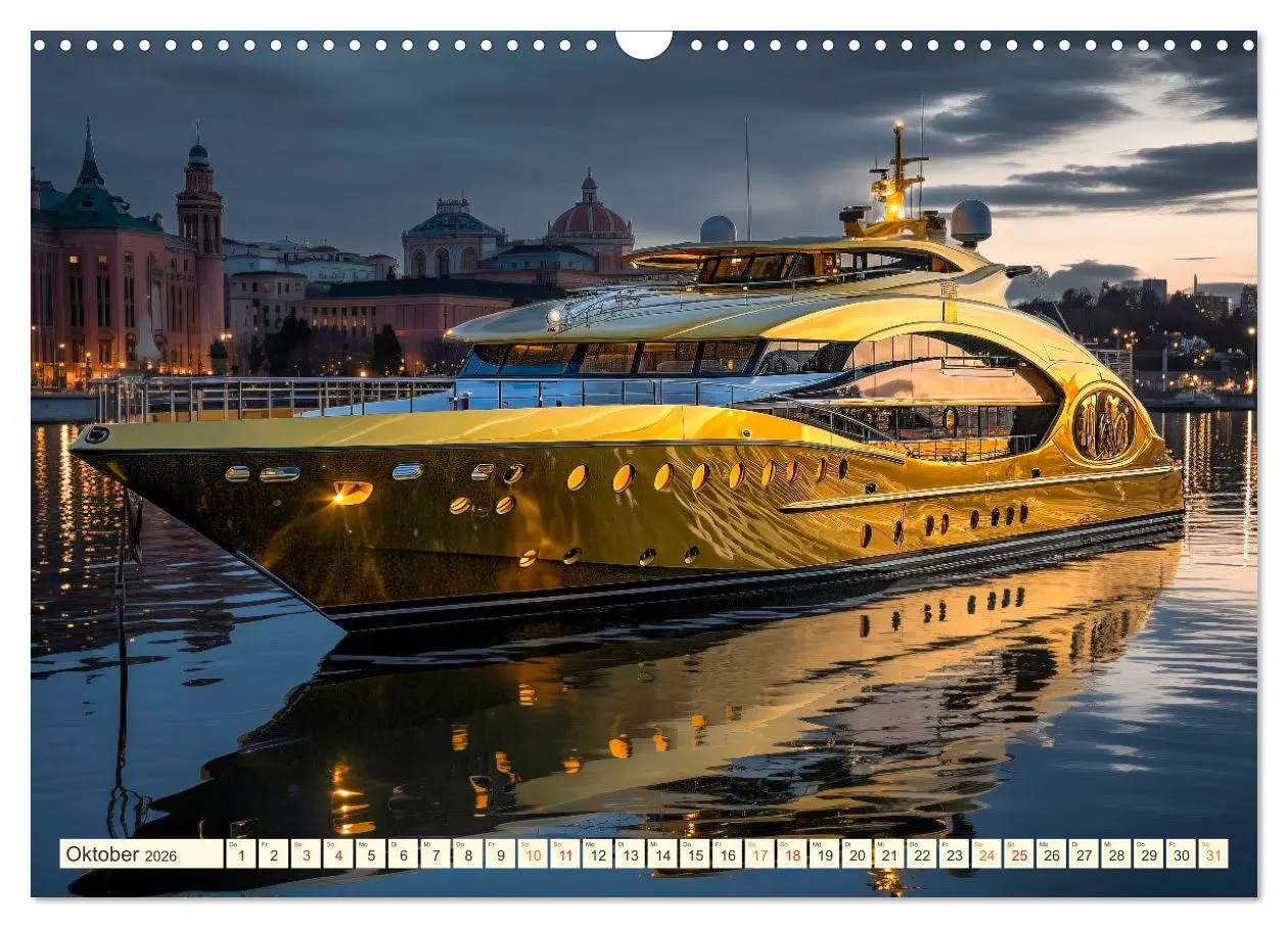 Bild: 9783457508619 | Mega Yachten Fantasien (Wandkalender 2026 DIN A3 quer), CALVENDO...