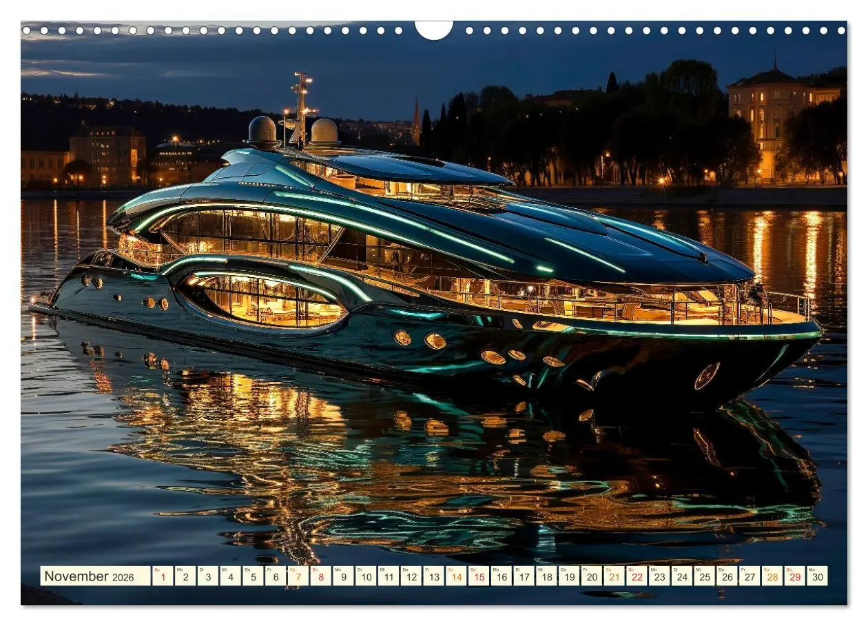 Bild: 9783457508619 | Mega Yachten Fantasien (Wandkalender 2026 DIN A3 quer), CALVENDO...
