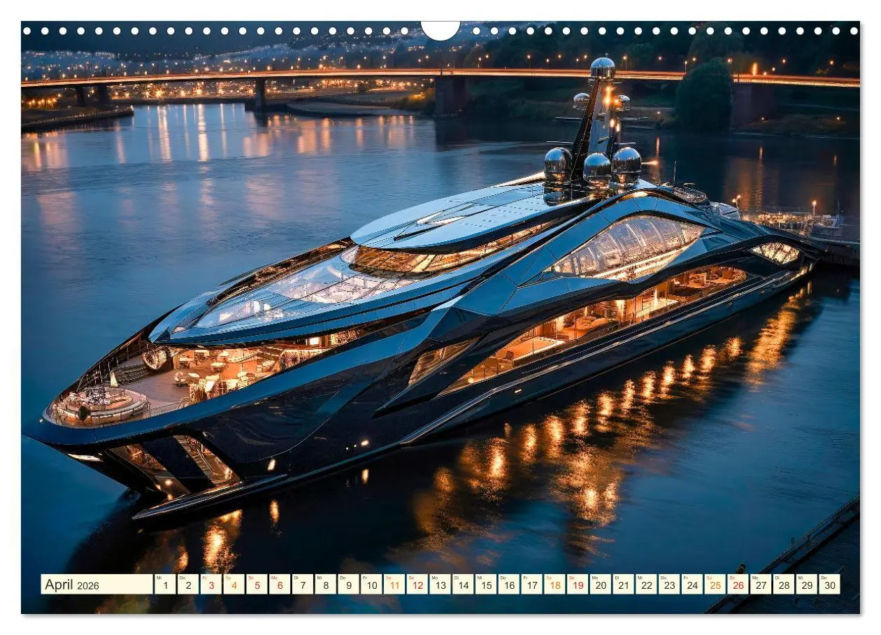 Bild: 9783457508619 | Mega Yachten Fantasien (Wandkalender 2026 DIN A3 quer), CALVENDO...