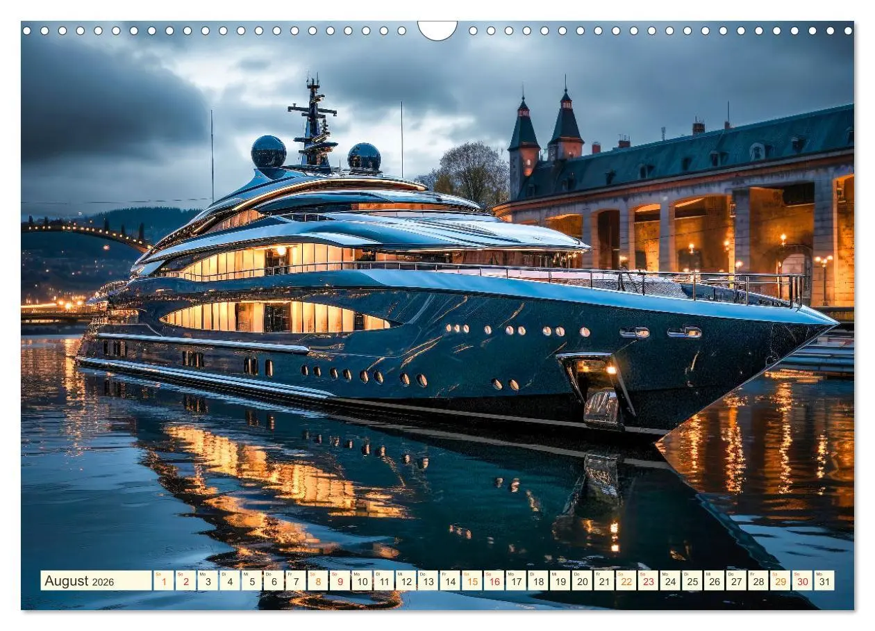 Bild: 9783457508619 | Mega Yachten Fantasien (Wandkalender 2026 DIN A3 quer), CALVENDO...
