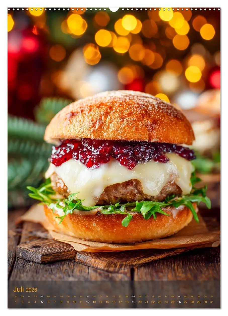 Bild: 9783516698619 | Burger Kalender - Foodporn für echte Burgerfans (Wandkalender 2026...