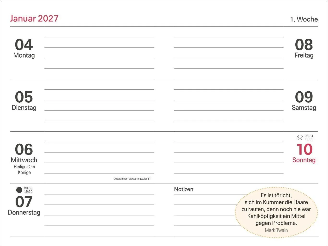 Bild: 9783756418619 | Rentner Kalenderbuch A6 2027 | Kalender | 160 S. | Deutsch | 2027
