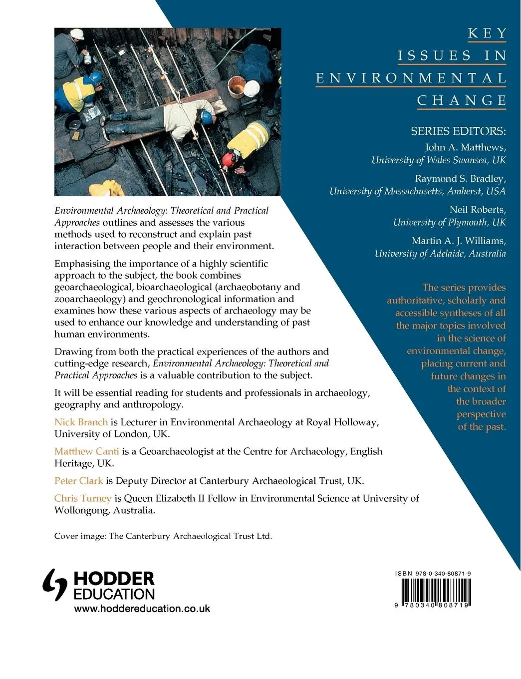 Rückseite: 9780340808719 | Environmental Archaeology | Theoretical and Practical Approaches
