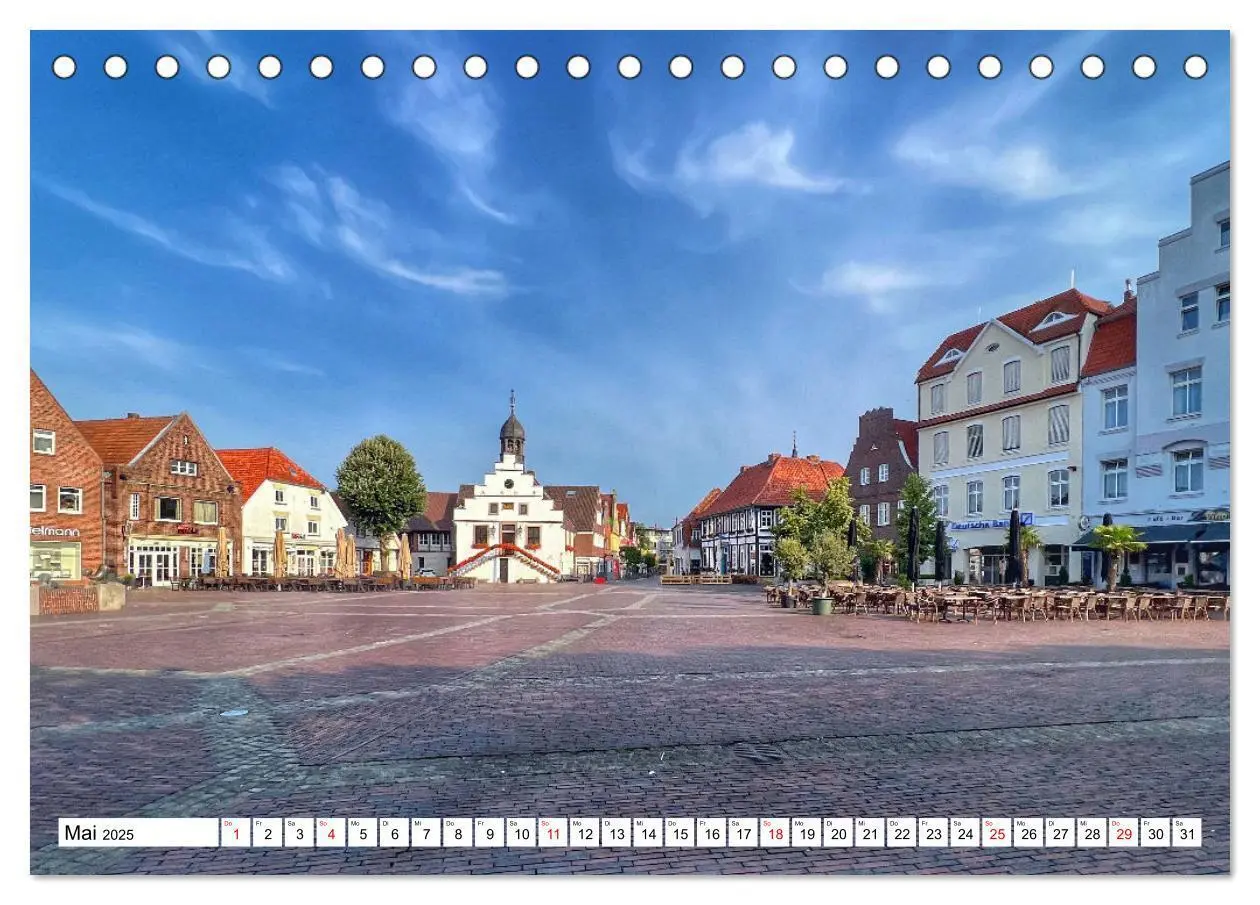 Bild: 9783383868719 | Lingen Ems (Tischkalender 2025 DIN A5 quer), CALVENDO Monatskalender