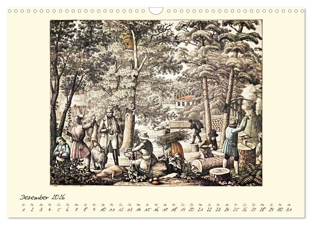 Bild: 9783457808719 | Alltagsleben der Biedermeier-Zeit (Wandkalender 2026 DIN A3 quer),...