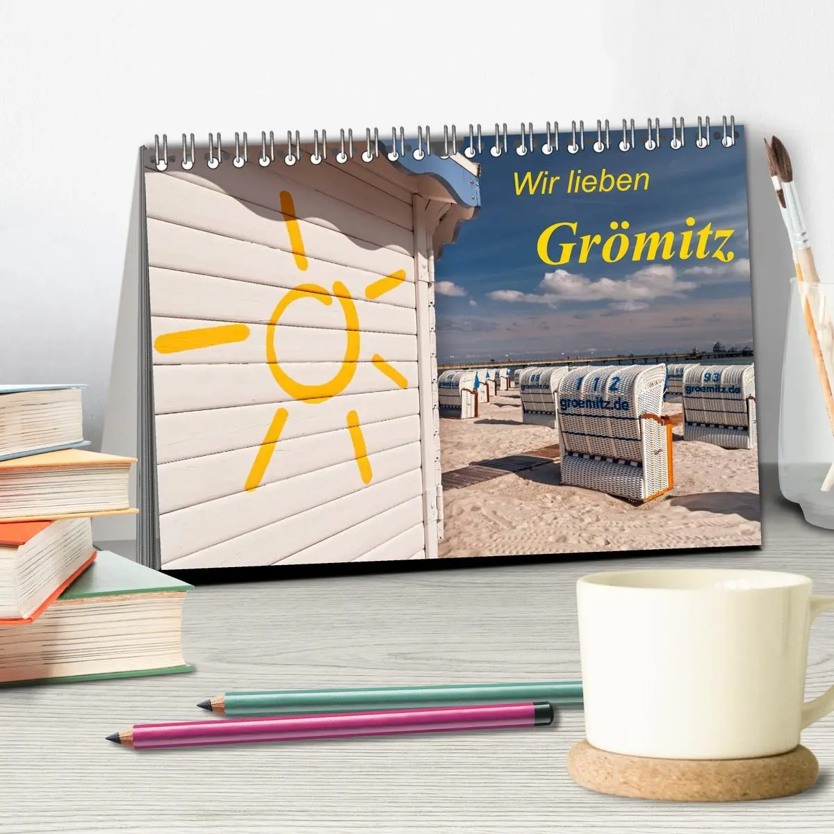 Bild: 9783516068719 | Wir lieben Grömitz (Tischkalender 2026 DIN A5 quer), CALVENDO...