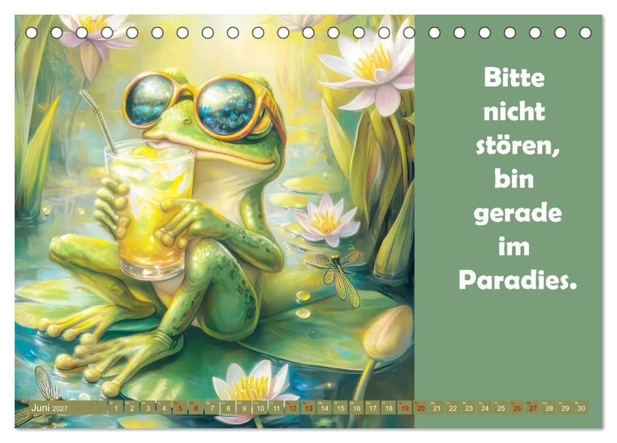 Bild: 9783516998719 | Witzige Frösche - Sprüche (Tischkalender 2027 DIN A5 quer),...