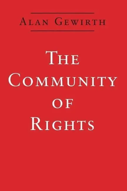Cover: 9780226288819 | Gewirth, A: Community of Rights (Paper) | Alan Gewirth | Taschenbuch