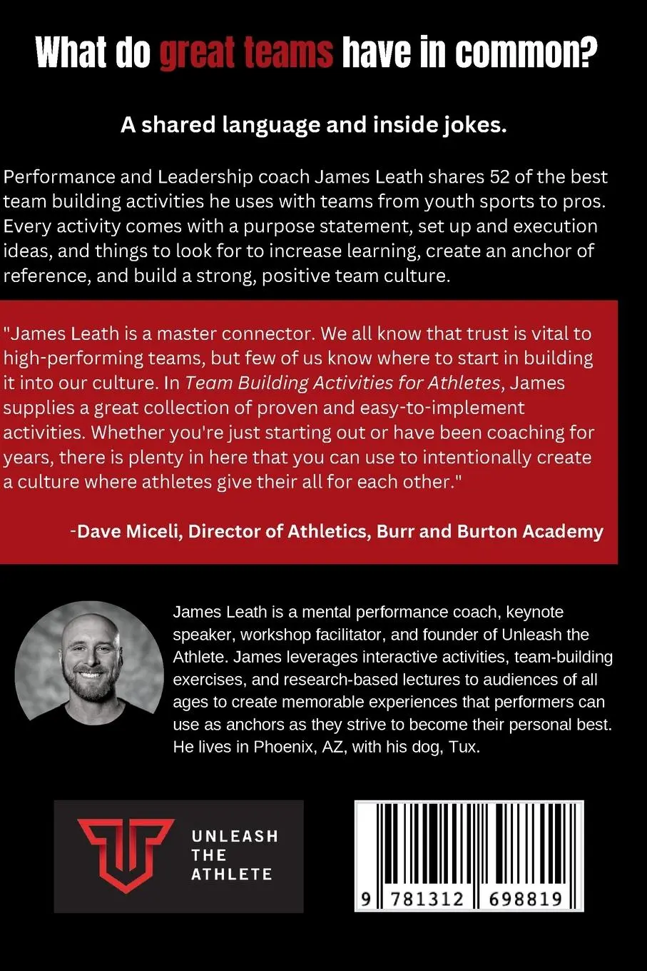 Rückseite: 9781312698819 | Team Building Activities for Athletes | James Leath | Taschenbuch