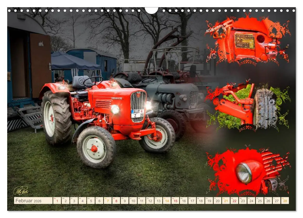 Bild: 9783516058819 | Oldtimer - Traktoren Parade (Wandkalender 2026 DIN A3 quer),...