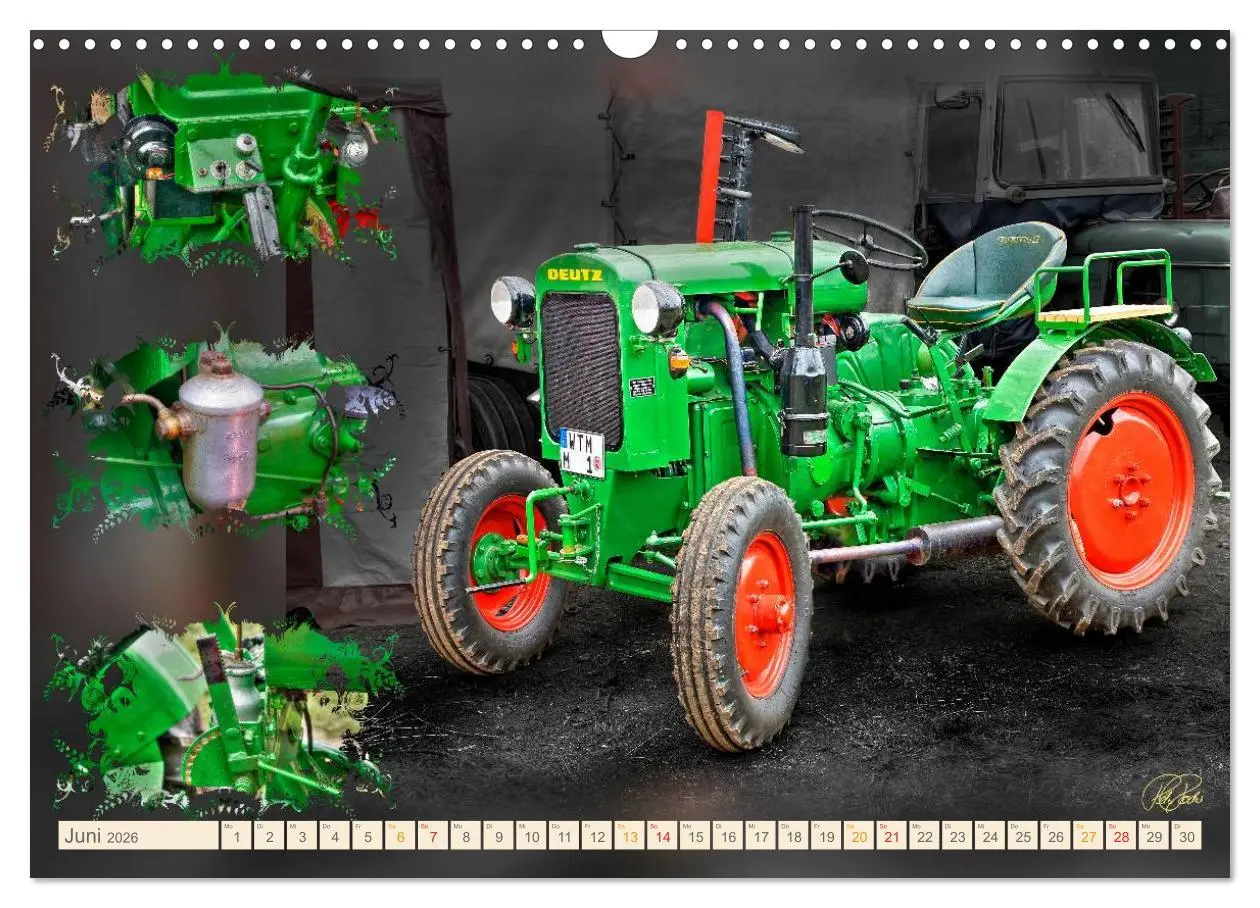Bild: 9783516058819 | Oldtimer - Traktoren Parade (Wandkalender 2026 DIN A3 quer),...