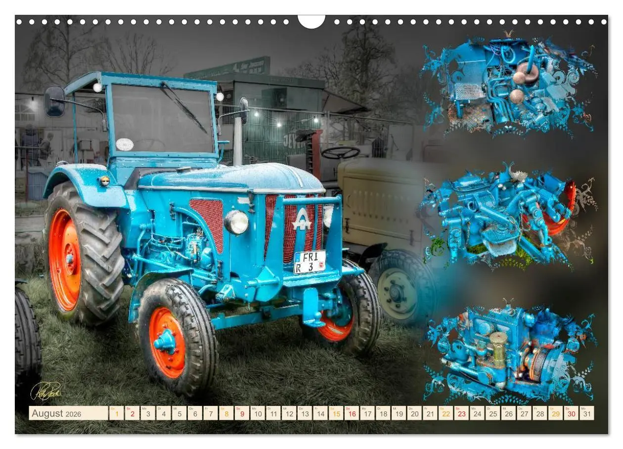 Bild: 9783516058819 | Oldtimer - Traktoren Parade (Wandkalender 2026 DIN A3 quer),...