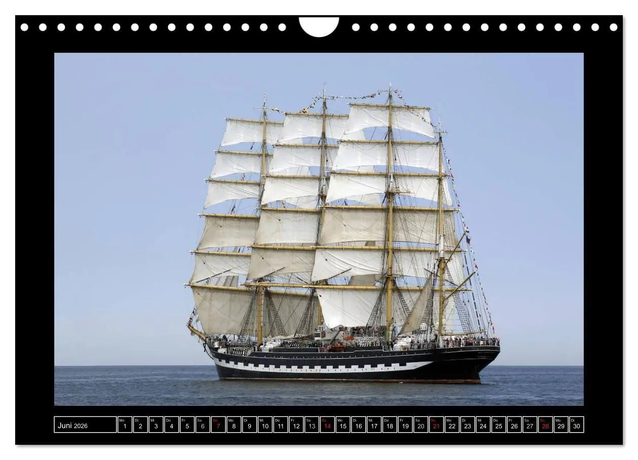 Bild: 9783516678819 | Vollschiffe und Barken 2026 (Wandkalender 2026 DIN A4 quer),...