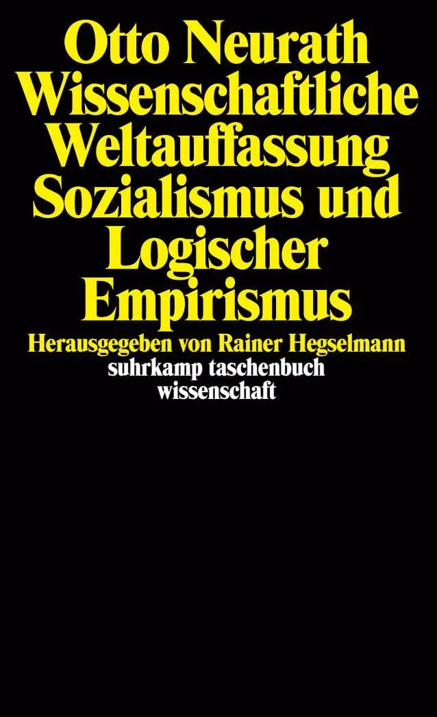 Cover: 9783518278819 | Wissenschaftliche Weltauffassung, Sozialismus und Logischer Empirismus
