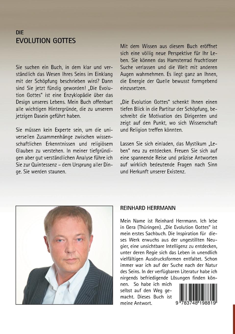 Rückseite: 9783748198819 | Die Evolution Gottes | Was unsere Welt im Innersten zusammenhält