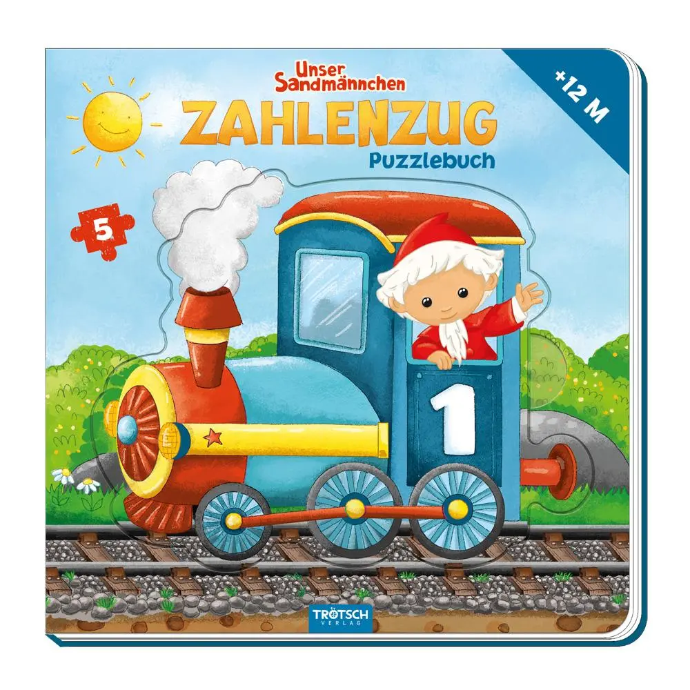 Cover: 9783965528819 | Trötsch Unser Sandmännchen Puzzlebuch Zahlenzug Puzzlebuch | Verlag