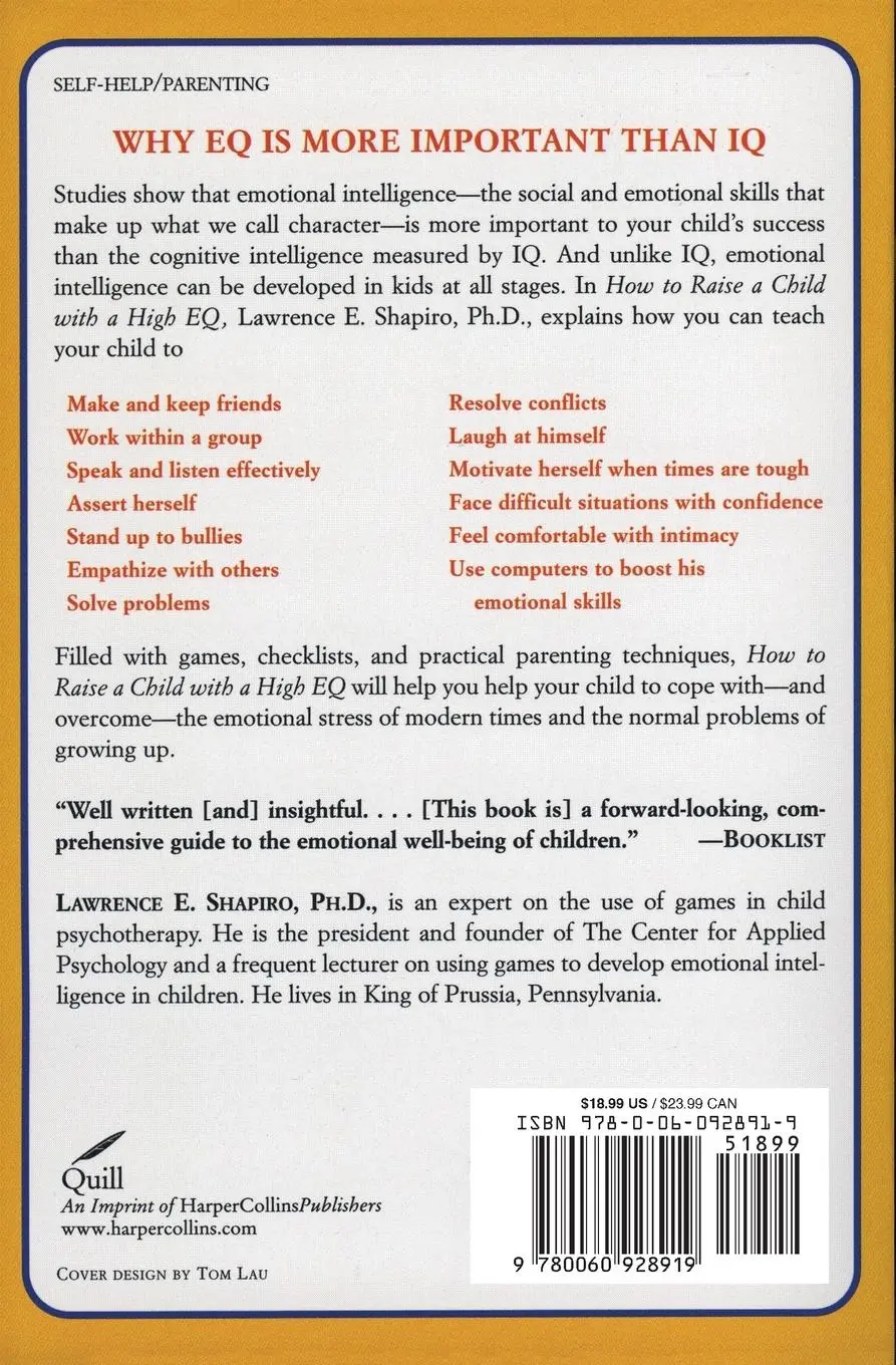 Rückseite: 9780060928919 | How to Raise a Child with a High Eq | Lawrence E Shapiro | Taschenbuch