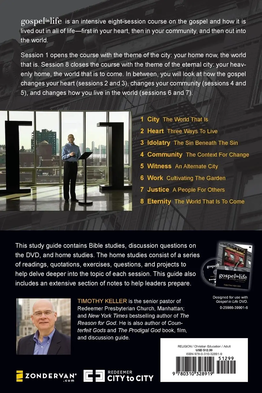 Rückseite: 9780310328919 | Gospel in Life Study Guide Softcover | Timothy Keller | Taschenbuch