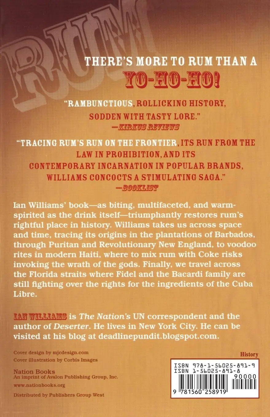 Rückseite: 9781560258919 | Rum | A Social and Sociable History of the Real Spirit of 1776 | Buch