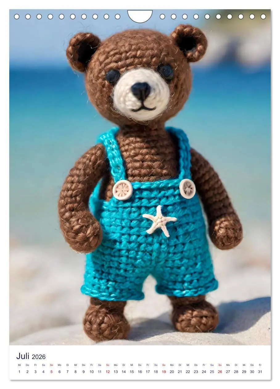 Bild: 9783457268919 | Teddys aus Wolle (Wandkalender 2026 DIN A4 hoch), CALVENDO...