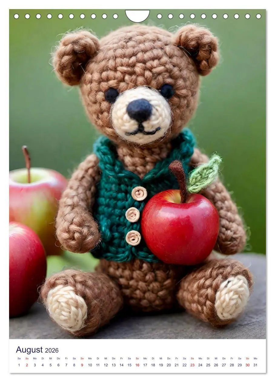 Bild: 9783457268919 | Teddys aus Wolle (Wandkalender 2026 DIN A4 hoch), CALVENDO...