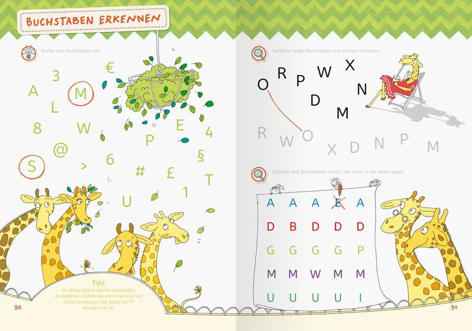 Bild: 9783473488919 | Mein großes Vorschulbuch: Buchstaben Zahlen Konzentration | Jebautzke