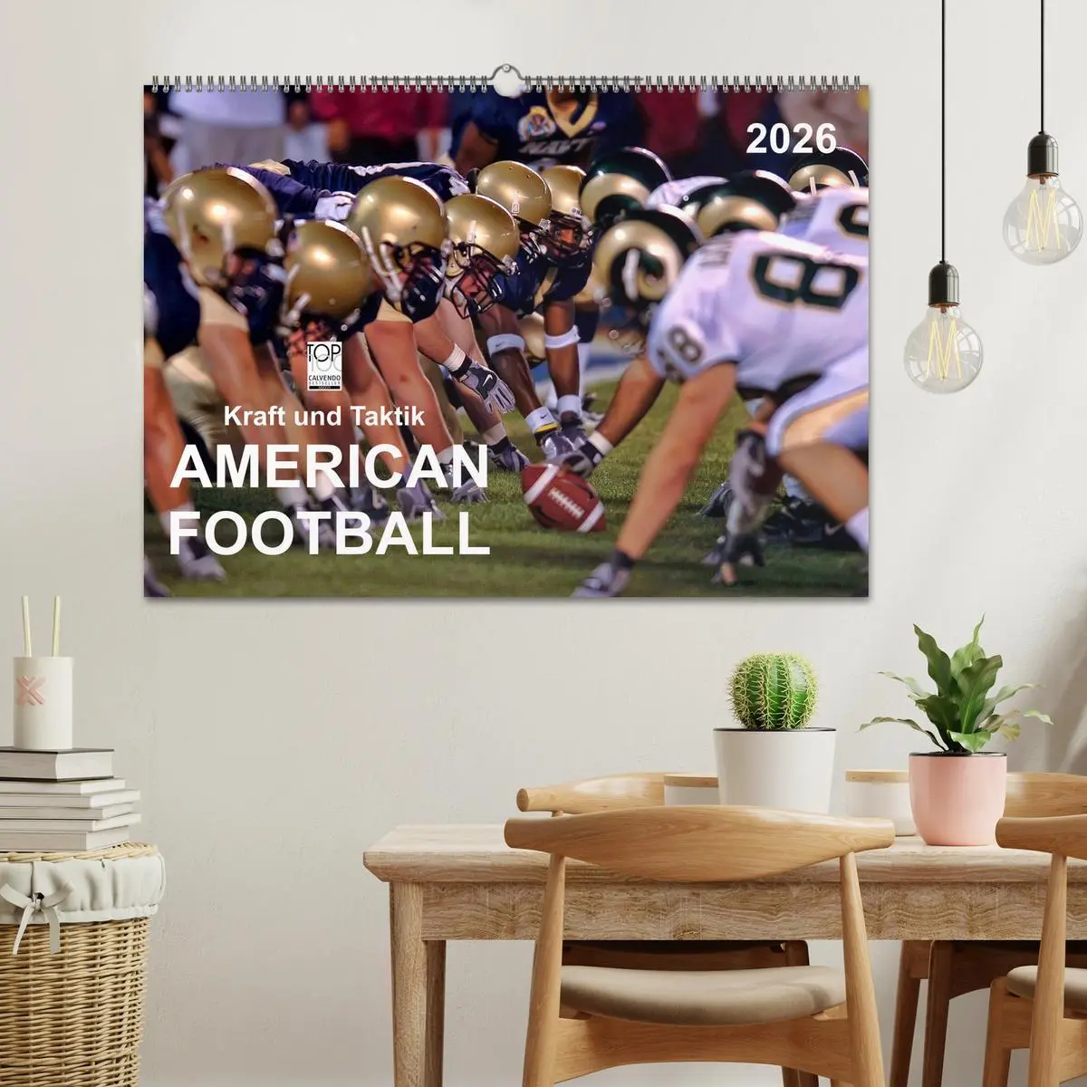 Bild: 9783516048919 | Kraft und Taktik - American Football (Wandkalender 2026 DIN A2...