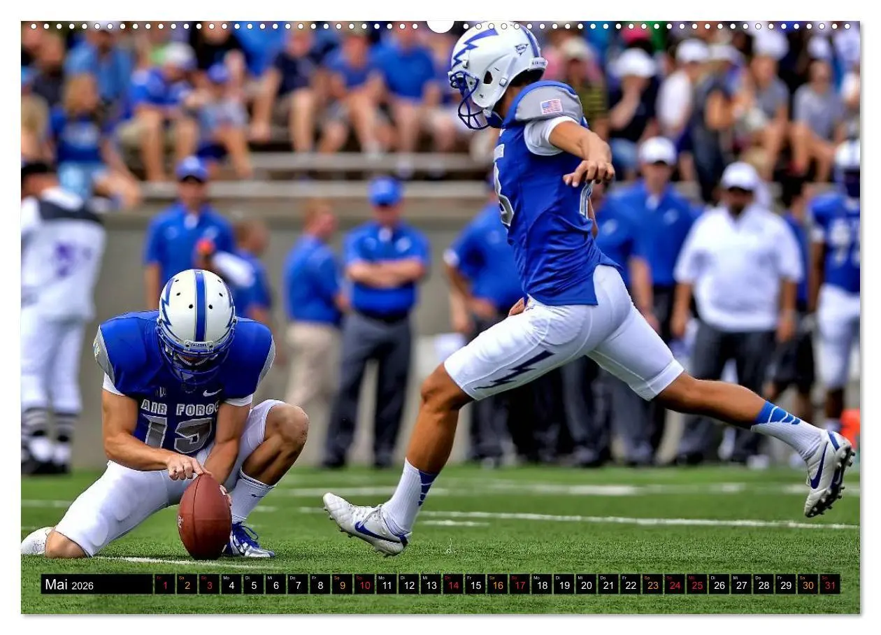 Bild: 9783516048919 | Kraft und Taktik - American Football (Wandkalender 2026 DIN A2...