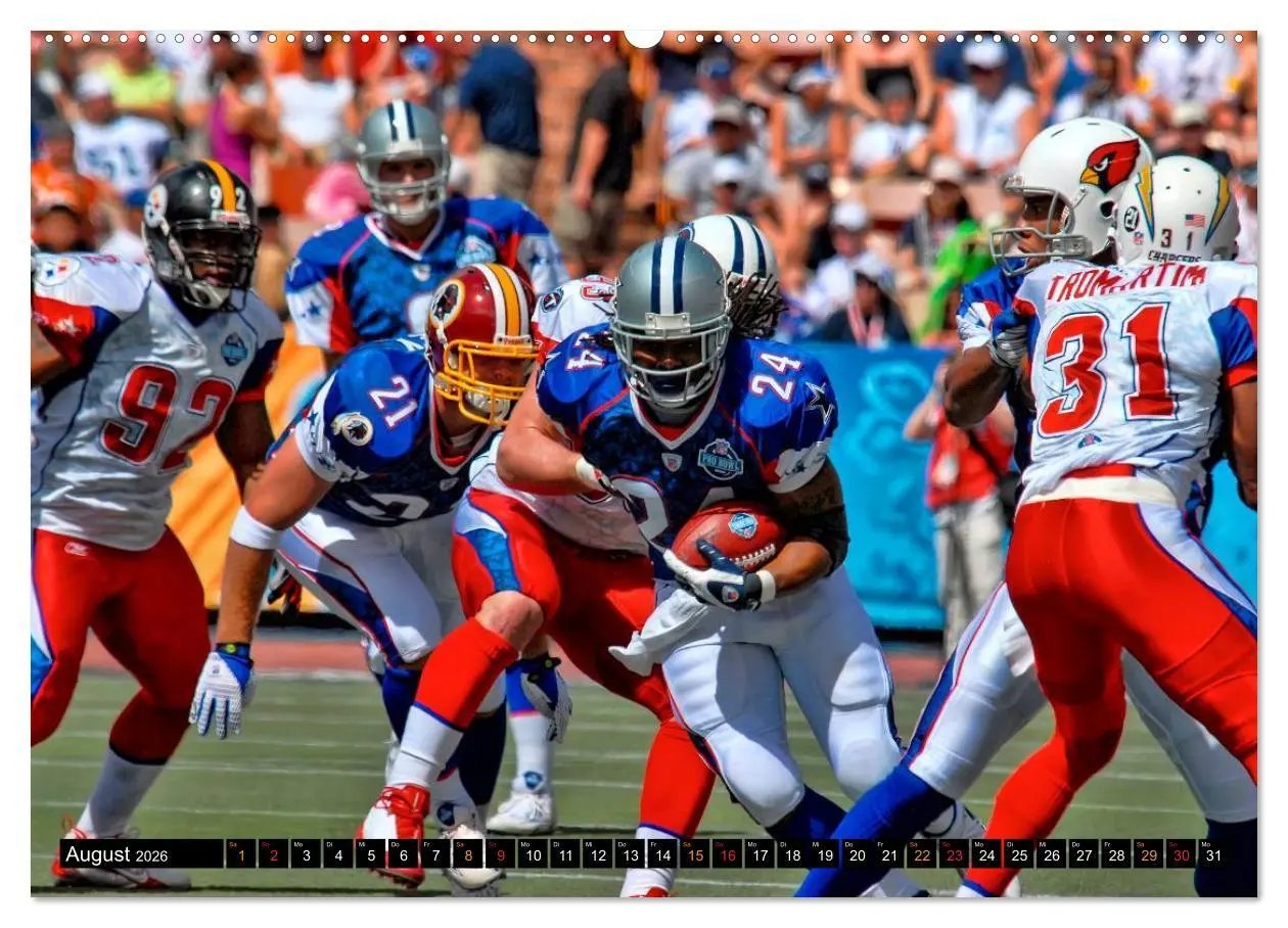 Bild: 9783516048919 | Kraft und Taktik - American Football (Wandkalender 2026 DIN A2...