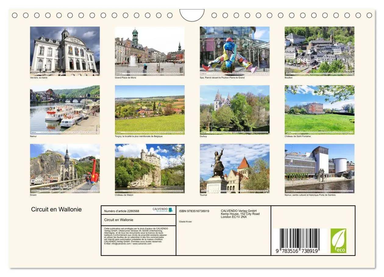 Bild: 9783516738919 | Circuit en Wallonie (Calendrier mural 2026 DIN A4 vertical),...