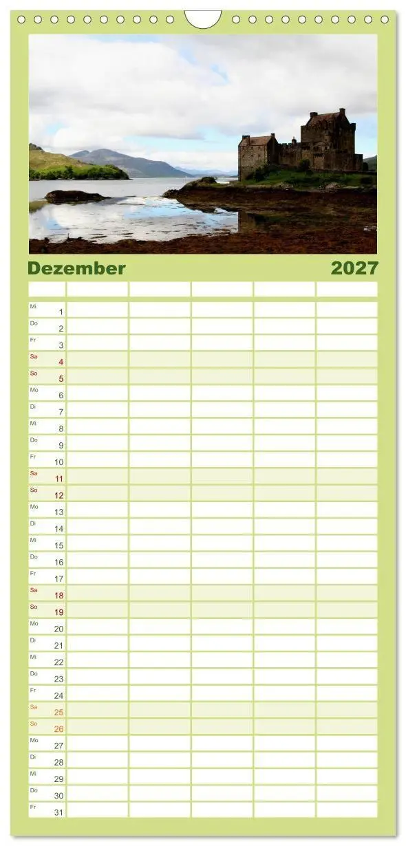 Bild: 9783594338919 | Familienplaner 2027 - Western Highlands - Schottland mit 5 Spalten...