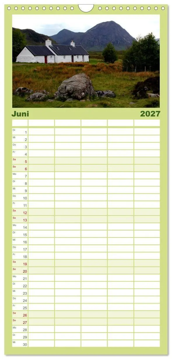 Bild: 9783594338919 | Familienplaner 2027 - Western Highlands - Schottland mit 5 Spalten...