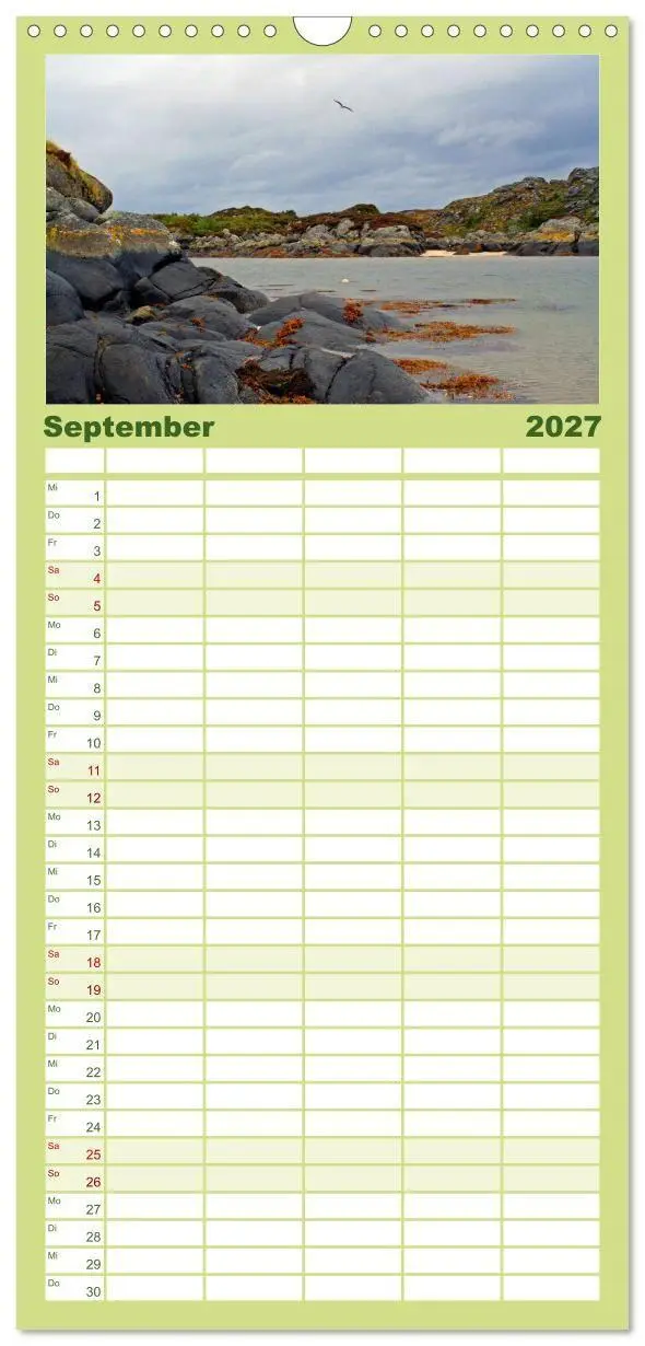 Bild: 9783594338919 | Familienplaner 2027 - Western Highlands - Schottland mit 5 Spalten...