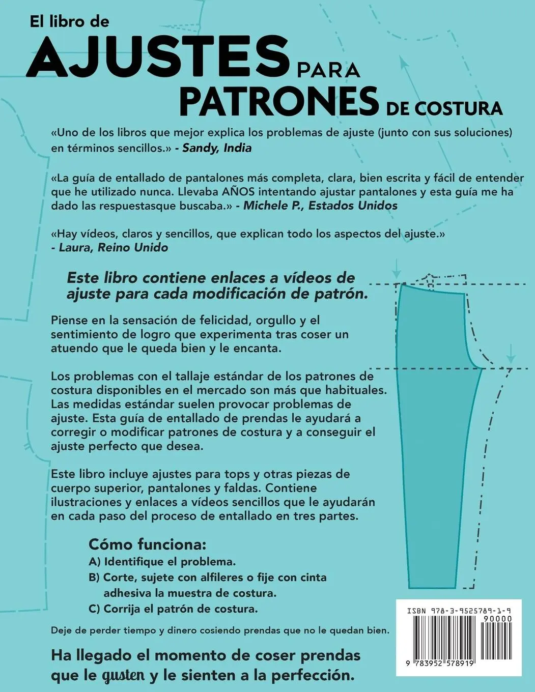 Rückseite: 9783952578919 | El libro de ajustes para patrones de costura | Gina Renee Dunham