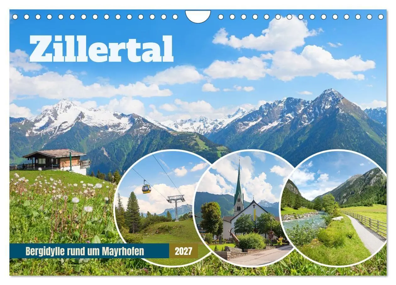 Cover: 9783516799019 | Zillertal - Bergidylle rund um Mayrhofen 2027 (Wandkalender 2027...