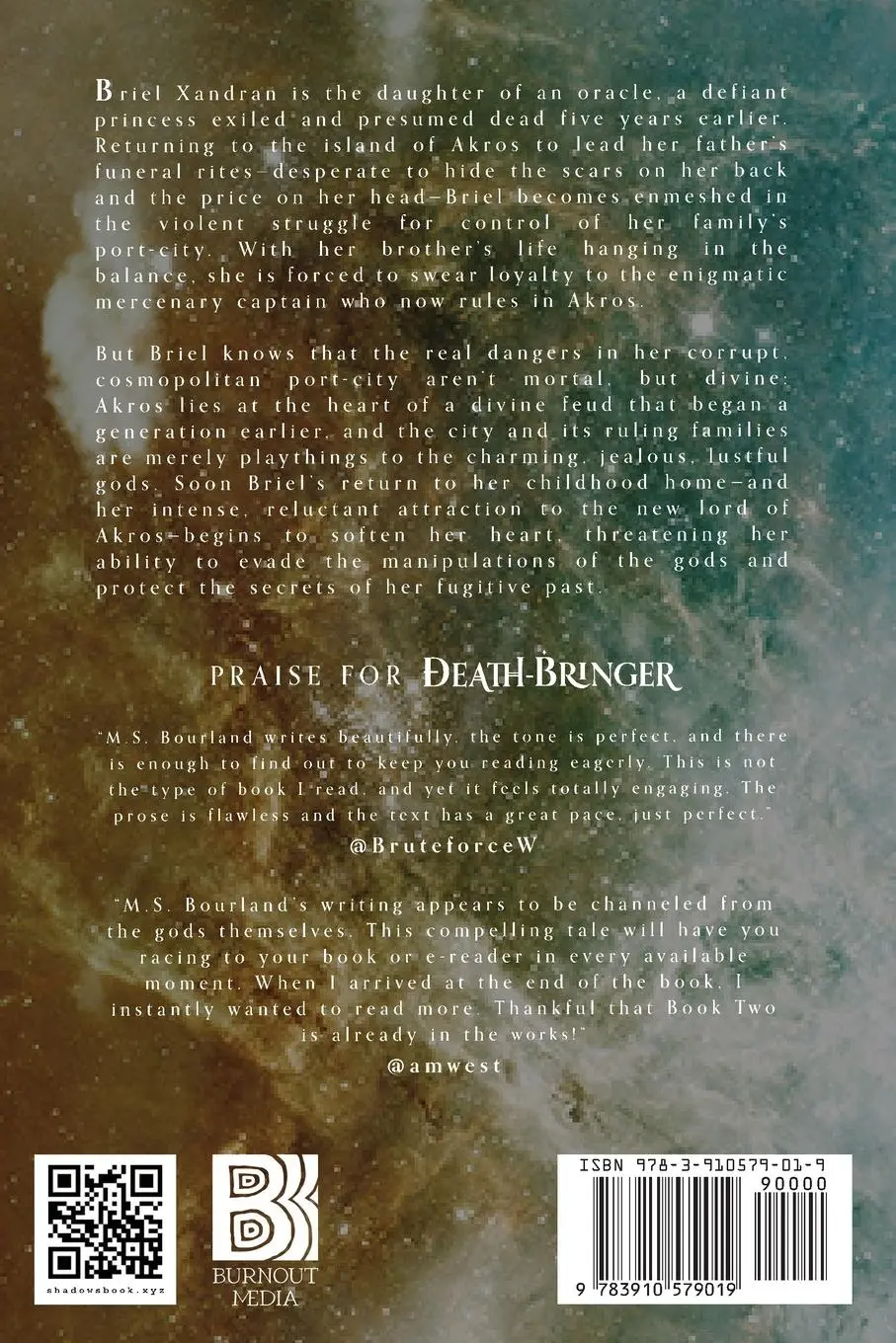 Rückseite: 9783910579019 | Death-Bringer | M. S. Bourland | Taschenbuch | Kartoniert / Broschiert
