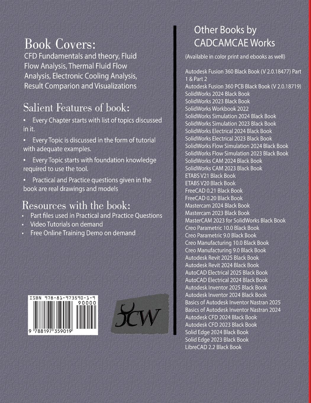 Rückseite: 9788197359019 | Autodesk CFD 2024 Black Book | Gaurav Verma (u. a.) | Taschenbuch