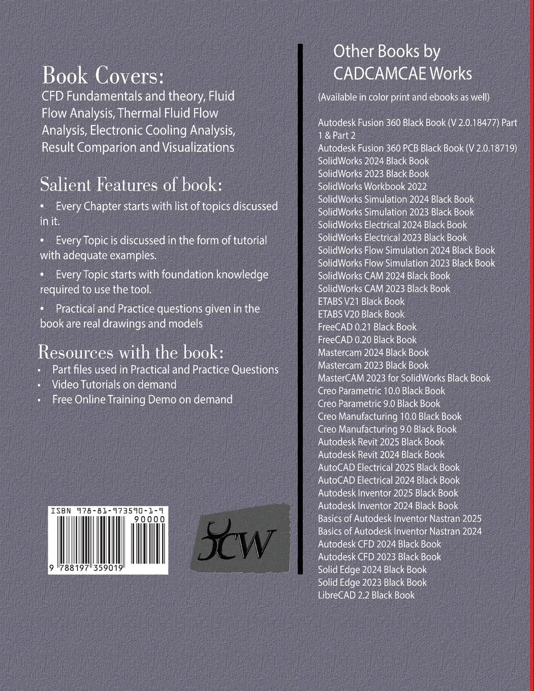 Rückseite: 9788197359019 | Autodesk CFD 2024 Black Book | Gaurav Verma (u. a.) | Taschenbuch
