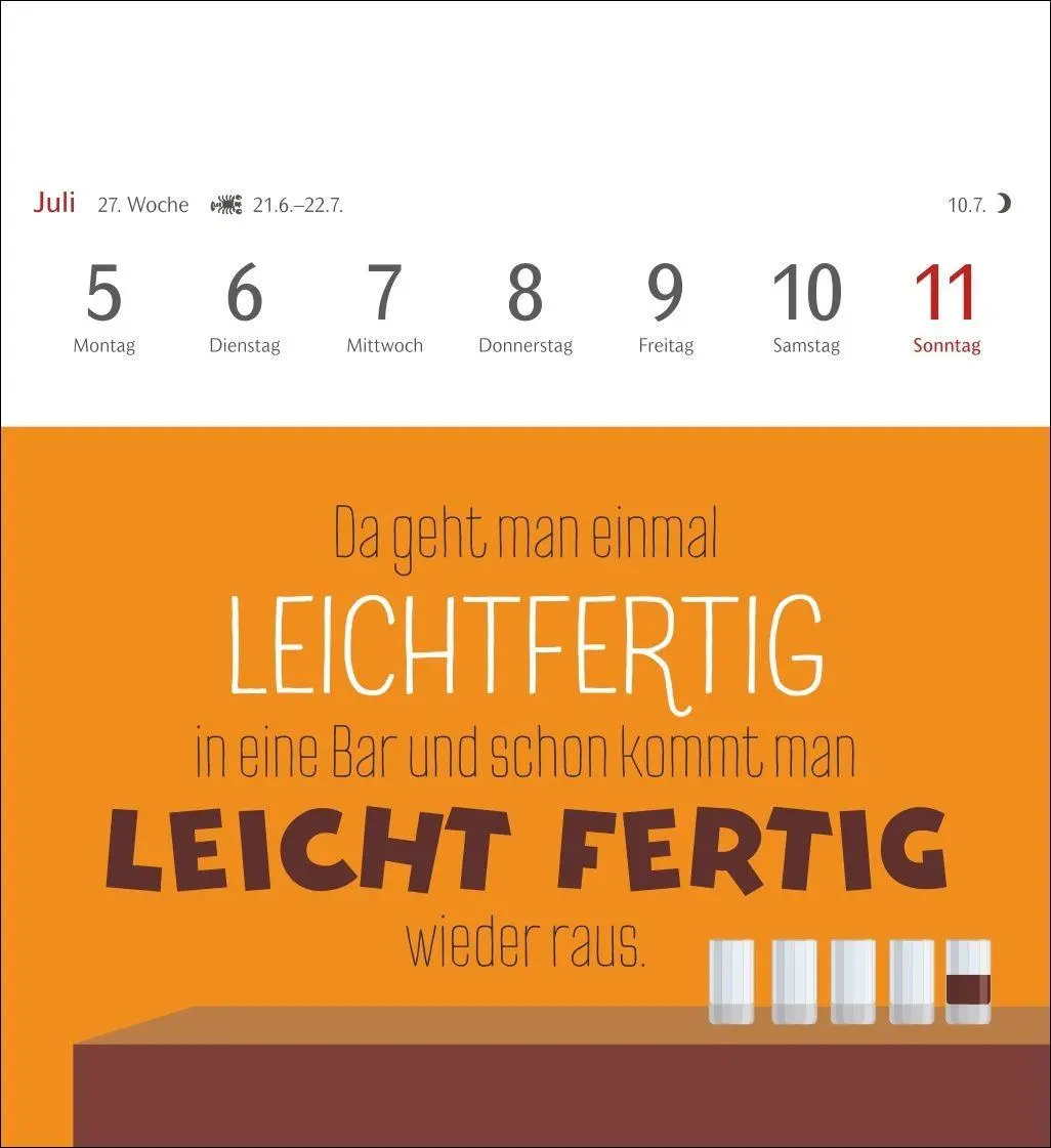 Bild: 9783840039119 | Der fette Vogel bricht den Ast Postkartenkalender 2027 -...