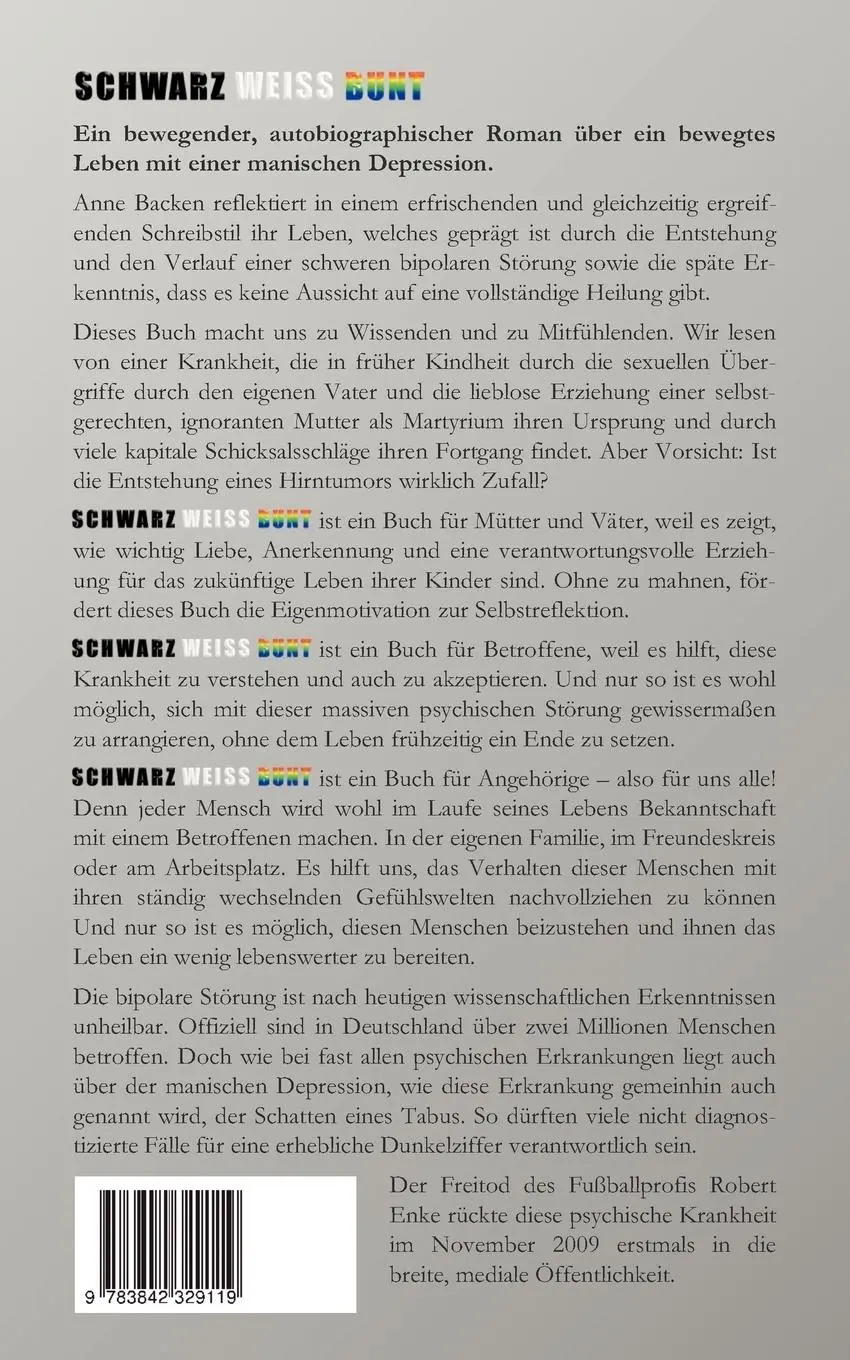 Rückseite: 9783842329119 | SCHWARZ WEISS BUNT | Schlimmer geht immer. Manchmal auch besser.