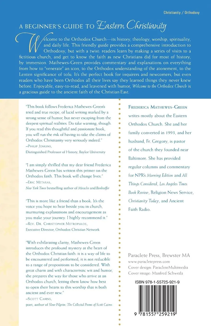 Rückseite: 9781557259219 | Welcome to the Orthodox Church | Frederica Mathewes-Green | Buch