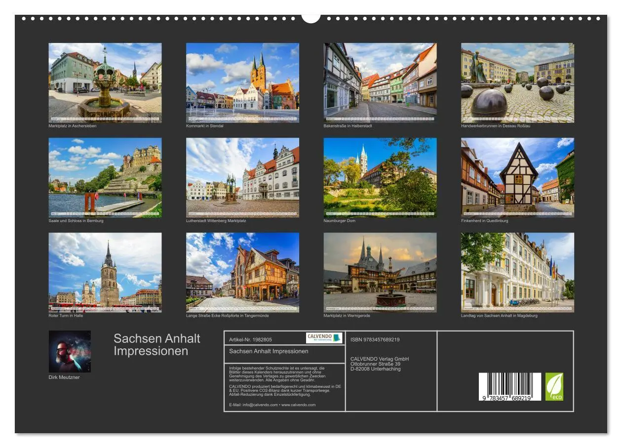 Bild: 9783457689219 | Sachsen Anhalt Impressionen (hochwertiger Premium Wandkalender 2026...