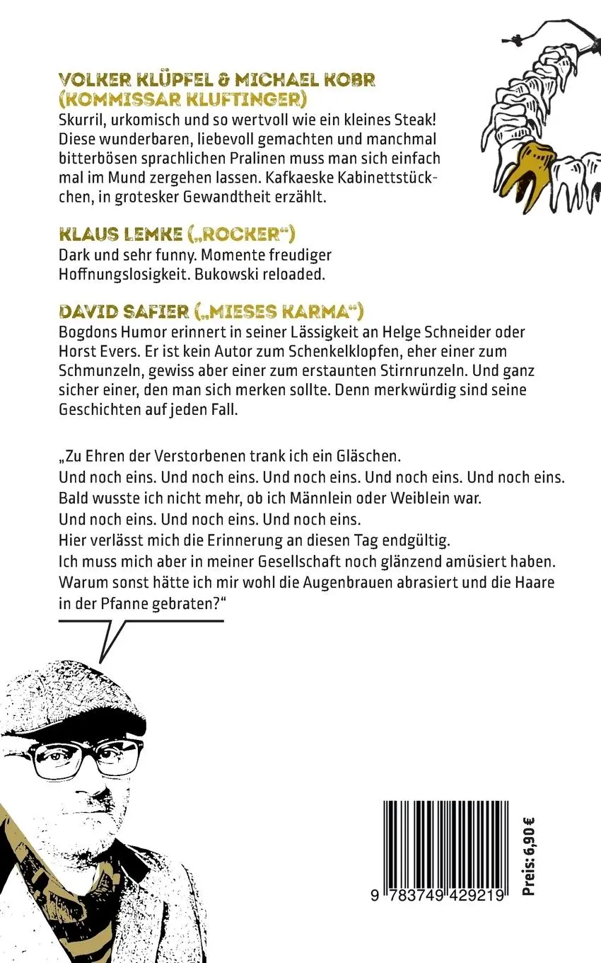 Rückseite: 9783749429219 | Berserkernde Hundewelpen als Muckefuckersatz | Norbert Bogdon | Buch