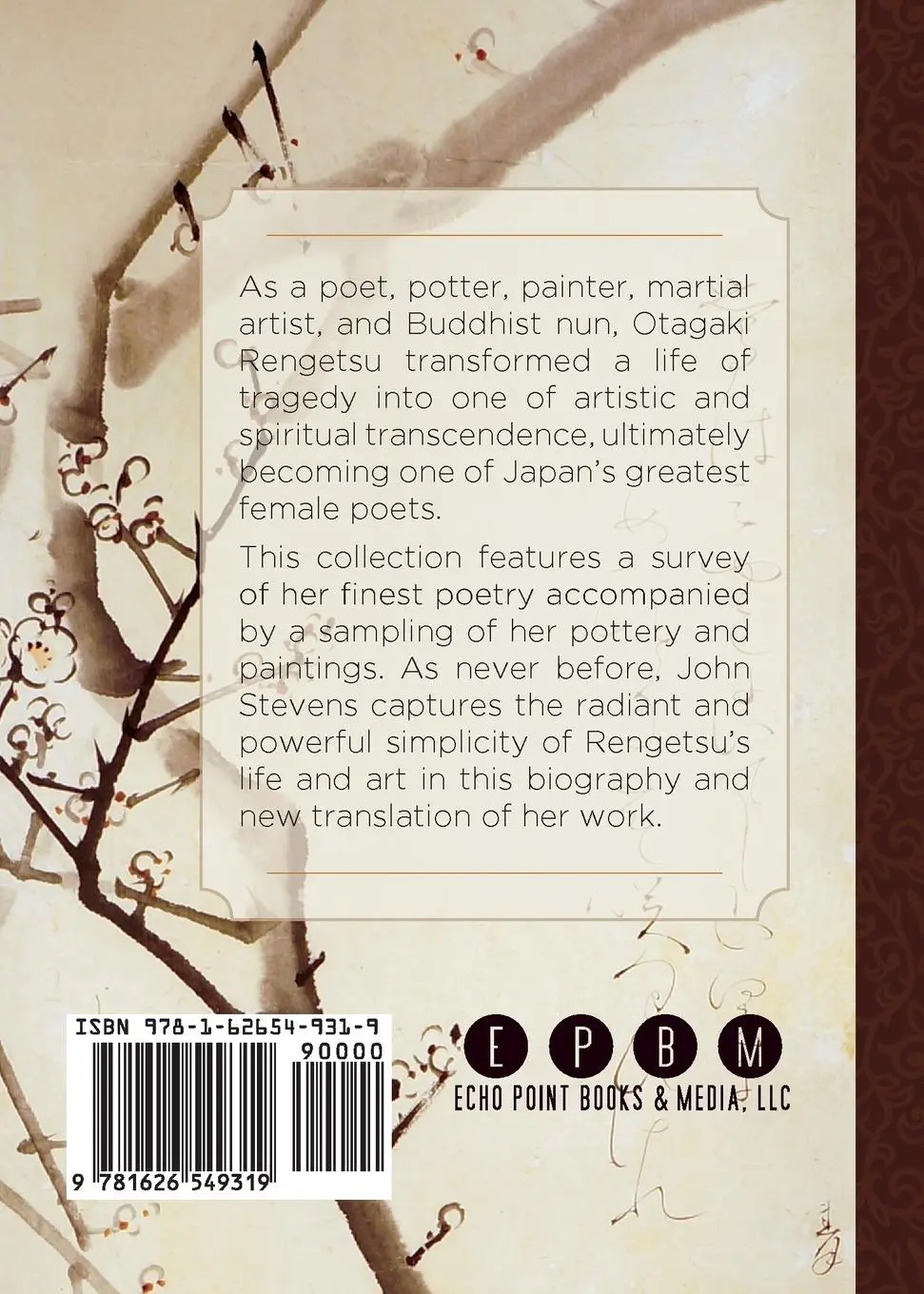 Rückseite: 9781626549319 | Rengetsu | Life and Poetry of Lotus Moon | Otagaki Rengetsu | Buch