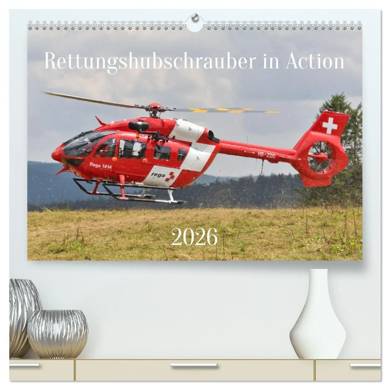 Cover: 9783457509319 | Rettungshubschrauber in Action (hochwertiger Premium Wandkalender...