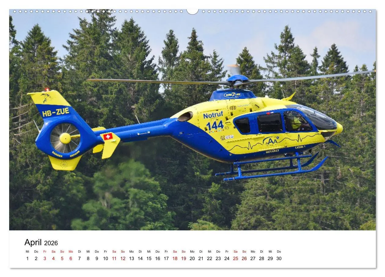 Bild: 9783457509319 | Rettungshubschrauber in Action (hochwertiger Premium Wandkalender...