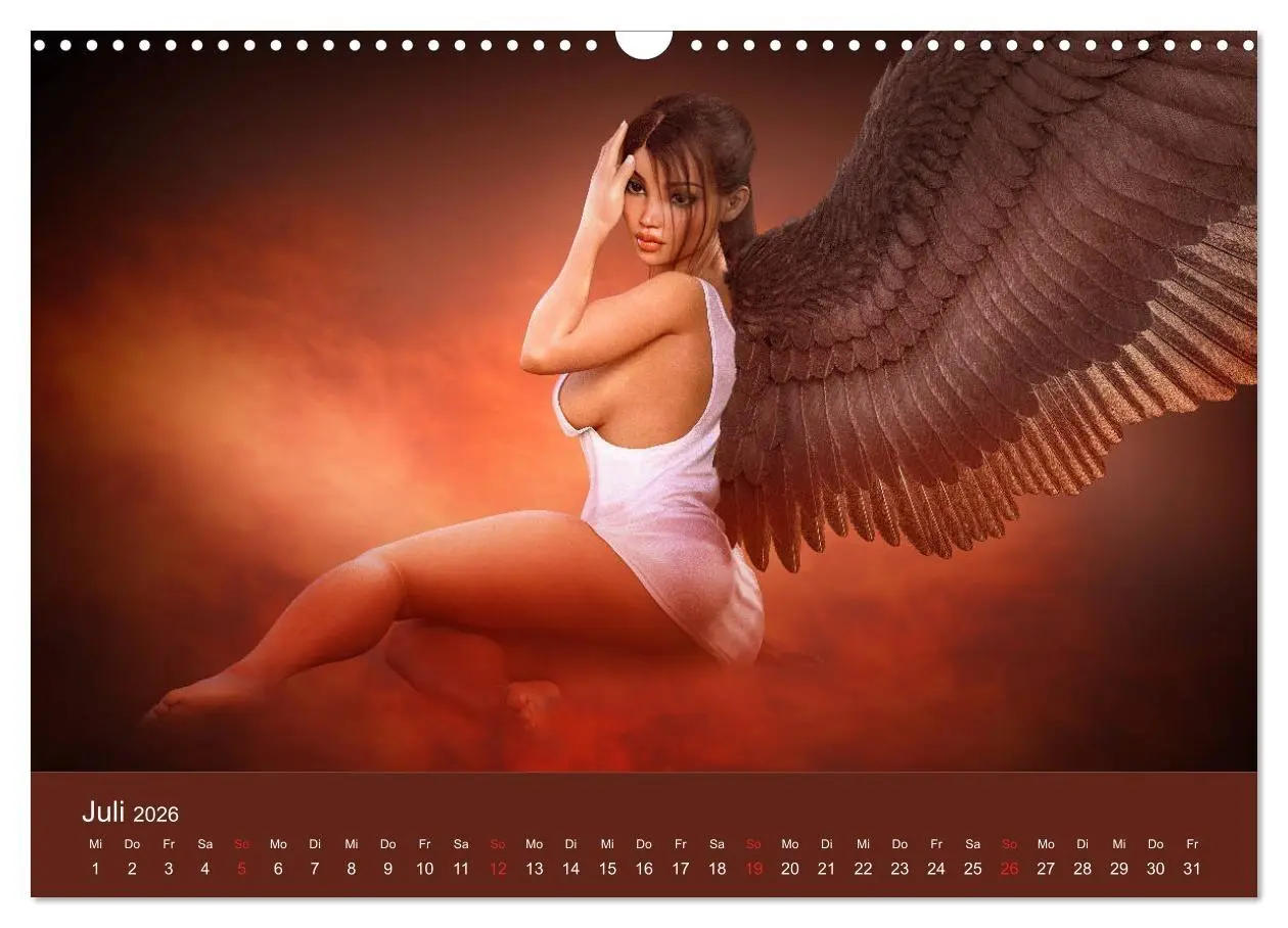 Bild: 9783457819319 | Engel der Verführung - Mythologie als Akt (Wandkalender 2026 DIN A3...